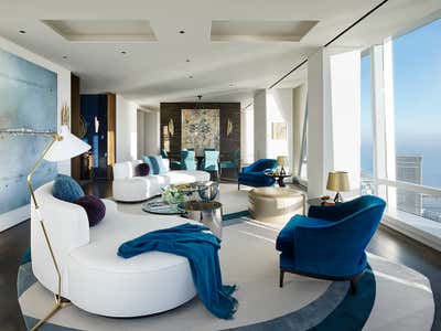 Contemporary Living Room. Sophisticated Glamour by Kendall Wilkinson Design.