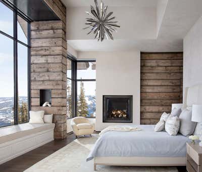  Contemporary Transitional Country House Bedroom. Alpine Tranquility by Kendall Wilkinson Design.
