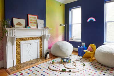 Eclectic Family Home Children's Room. Underhill by Frederick Tang Architecture.