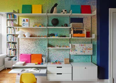 Eclectic Family Home Children's Room. Underhill by Frederick Tang Architecture.