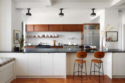 Contemporary Apartment Kitchen. Eastern Parkway  by Frederick Tang Architecture.