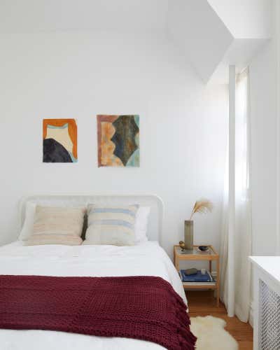 Contemporary Apartment Bedroom. Eastern Parkway  by Frederick Tang Architecture.
