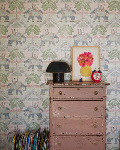  Contemporary Maximalist Family Home Children's Room. Larchmont Modern Bungalow by Murphy Deesign.