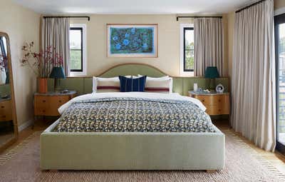  Maximalist Bedroom. Larchmont Modern Bungalow by Murphy Deesign.