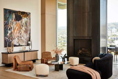 Modern Living Room. 8899 Beverly, Penthouse by ASH NYC.