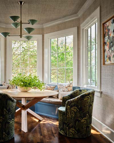  Bohemian Eclectic Family Home Dining Room. Old Enfield Preservation by Ashby Collective.