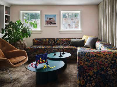 Bohemian Contemporary Family Home Living Room. Old Enfield Preservation by Ashby Collective.