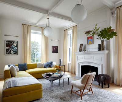 Scandinavian Living Room. Gothic Victorian Estate by Sara Story Design.