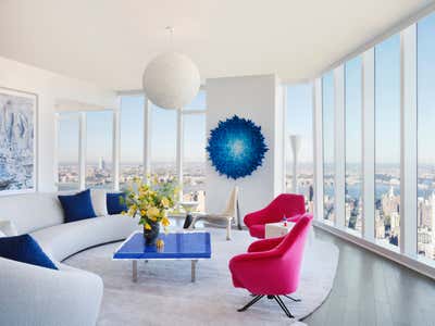 Contemporary Living Room. Madison Park High Rise by Sara Story Design.