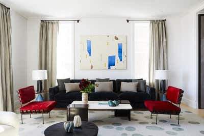 Modern Living Room. Central Park West Apartment by Sara Story Design.