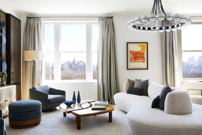Modern Living Room. Central Park West Apartment by Sara Story Design.