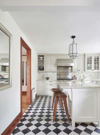  Mid-Century Modern Minimalist Family Home Kitchen. Timeless Tudor by Mazza Collective, LLC.