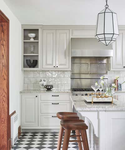  Mid-Century Modern Minimalist Family Home Kitchen. Timeless Tudor by Mazza Collective, LLC.