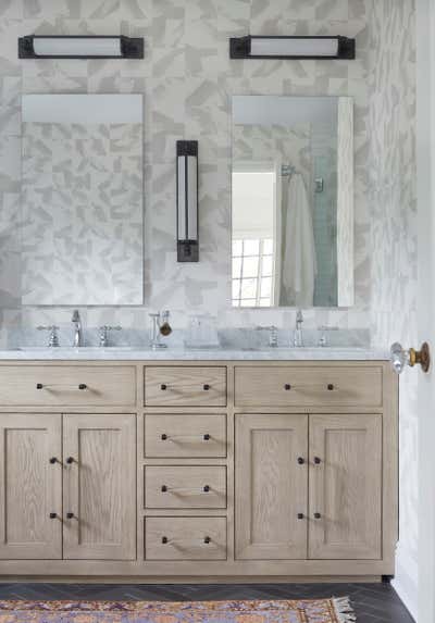  Eclectic Minimalist Family Home Bathroom. Timeless Tudor by Mazza Collective, LLC.