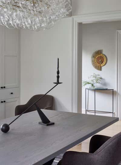  Eclectic Minimalist Family Home Dining Room. Montclair Magic by Mazza Collective, LLC.