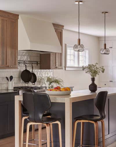  Minimalist Mid-Century Modern Family Home Kitchen. Montclair Magic by Mazza Collective, LLC.