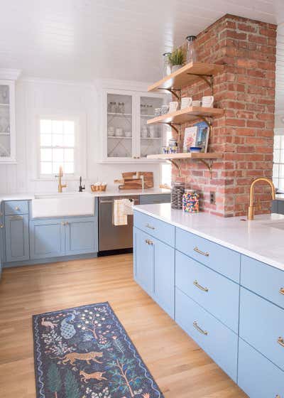  Transitional Family Home Kitchen. Classic Meets Whimsy by Reflections Interior Design - Cleveland Heights.