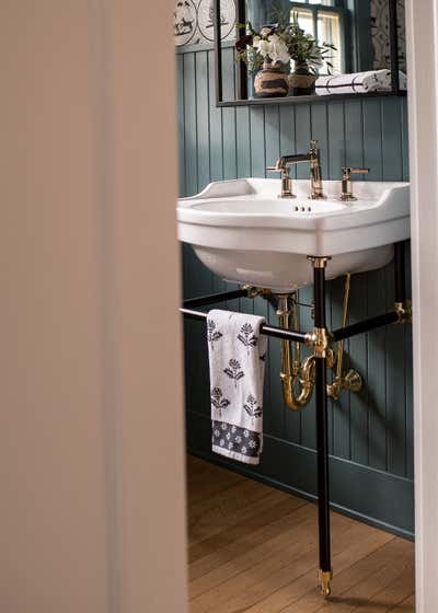  Transitional Family Home Bathroom. Classic Meets Whimsy by Reflections Interior Design - Cleveland Heights.
