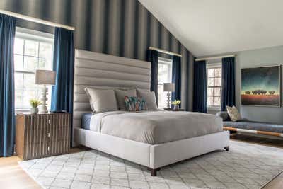  Modern Family Home Bedroom. Boulevard Blues by Reflections Interior Design - Cleveland Heights.