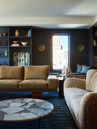  Industrial Transitional Apartment Living Room. Chelsea by MK Workshop.