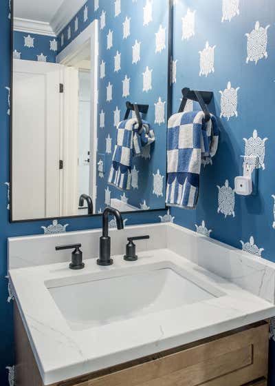  Modern Family Home Bathroom. Boulevard Blues by Reflections Interior Design - Cleveland Heights.