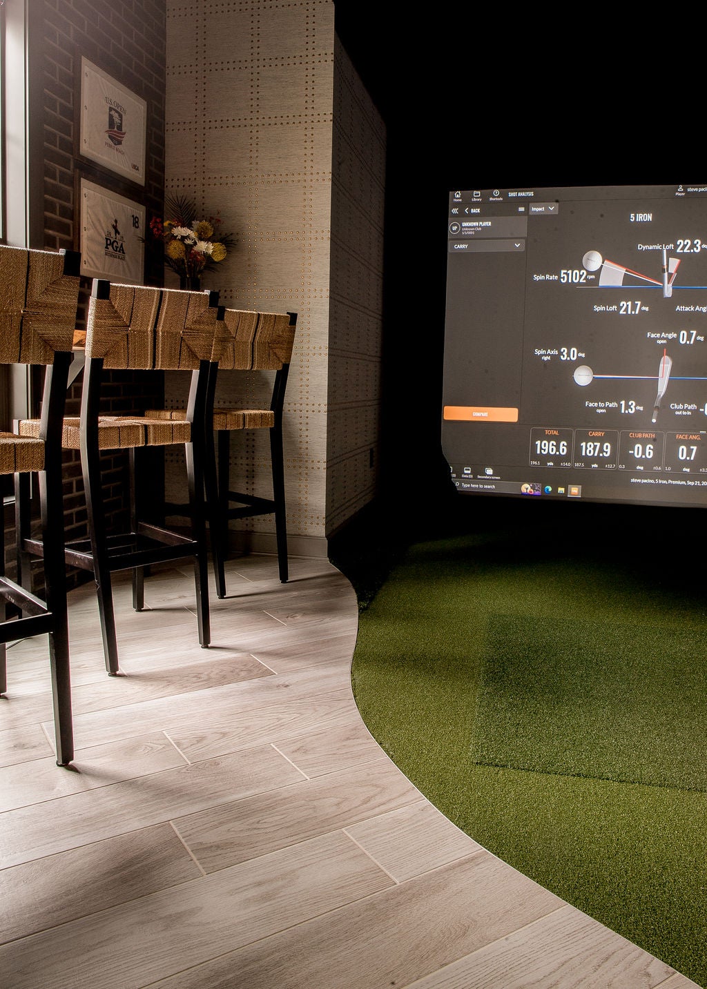 Bar and Game Room by Reflections Interior Design Cleveland Heights