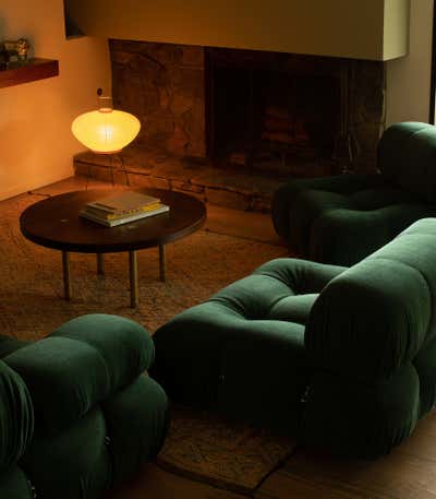  Mid-Century Modern Tropical Family Home Living Room. Tustin Tropical by Cinquieme Gauche.