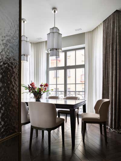  French Dining Room. Step Inside an Art Collector's Apartment by O&A Design Ltd.