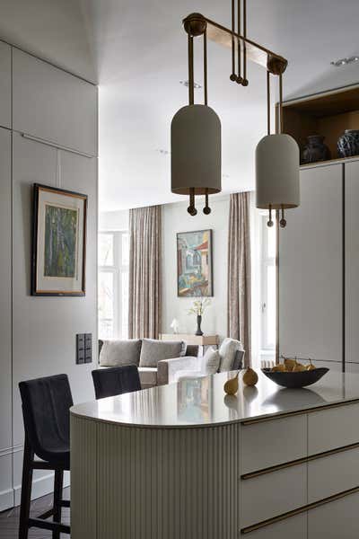  Eclectic Kitchen. Step Inside an Art Collector's Apartment by O&A Design Ltd.