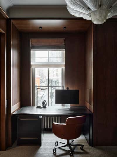  French Office and Study. Step Inside an Art Collector's Apartment by O&A Design Ltd.