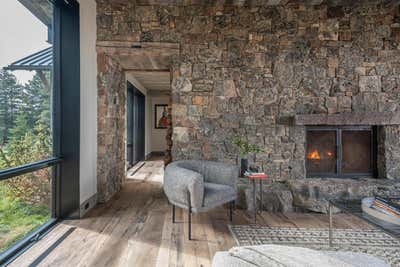  Organic Rustic Living Room. Bridger Main House by Abby Hetherington Interiors.