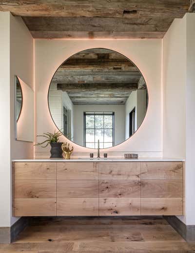  Eclectic Organic Family Home Bathroom. Bridger Main House by Abby Hetherington Interiors.