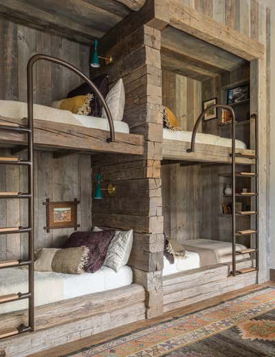  Eclectic Rustic Family Home Children's Room. Bridger Main House by Abby Hetherington Interiors.