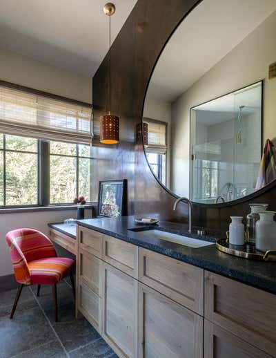  Rustic Family Home Bathroom. Bridger Main House by Abby Hetherington Interiors.