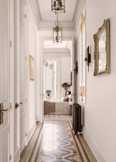  Bohemian Apartment Entry and Hall. Apartment in Barcelona by O&A Design Ltd.