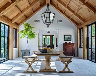  Country Country House Dining Room. Horse Farm by The Design Atelier.
