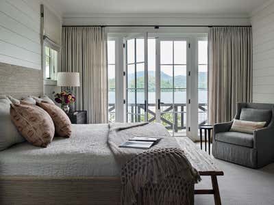  Coastal Vacation Home Bedroom. Lakefront Legacy by The Design Atelier.