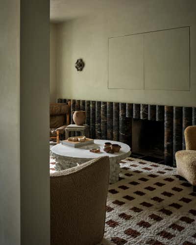  Mid-Century Modern Family Home Living Room. Lynwood by Montana Labelle Design.