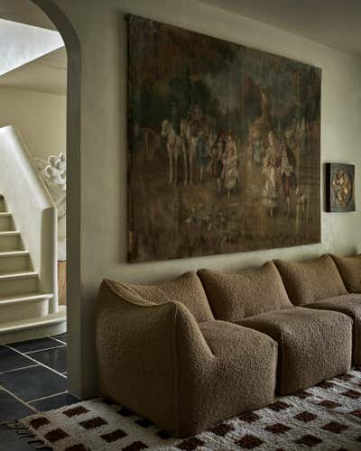  Mid-Century Modern Family Home Living Room. Lynwood by Montana Labelle Design.