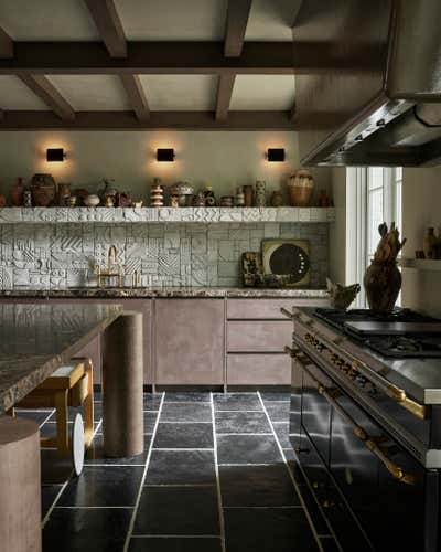  Mid-Century Modern Minimalist Family Home Kitchen. Lynwood by Montana Labelle Design.