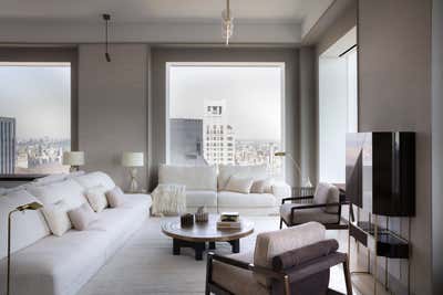  Minimalist Apartment Living Room. 432 Park Avenue by StudioCAHS.
