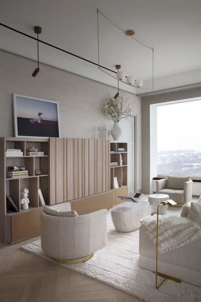  Contemporary Apartment Living Room. 432 Park Avenue by StudioCAHS.