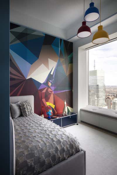  Contemporary Maximalist Apartment Children's Room. 432 Park Avenue by StudioCAHS.