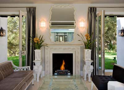  Mid-Century Modern Living Room. Hollywood Regency Estate by Maienza Wilson.