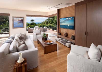  Beach Style Modern Beach House Living Room. Sustainable Beach House by Maienza Wilson.