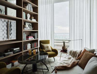  Minimalist Organic Office and Study. Miami Beach Penthouse by Collarte Interiors.