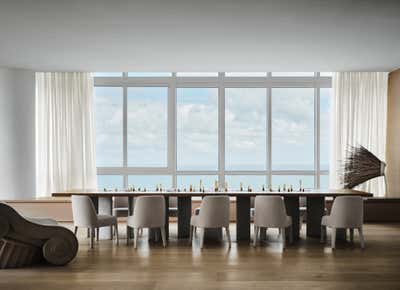  Modern Organic Dining Room. Miami Beach Penthouse by Collarte Interiors.