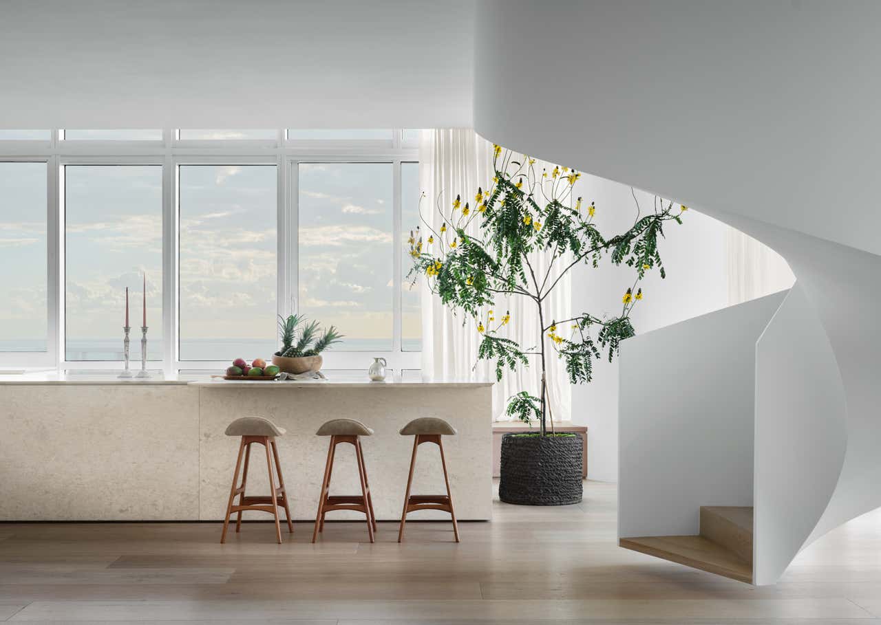 Penthouse Interior Design Inspiration With Waterfront Views photo