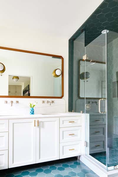 Eclectic Family Home Bathroom. Silver Lake Residence by Gil Interiors Inc.
