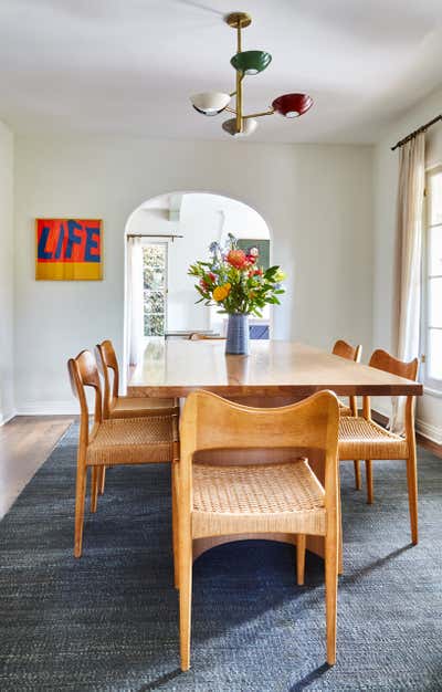  Eclectic Family Home Dining Room. Silver Lake Residence by Gil Interiors Inc.